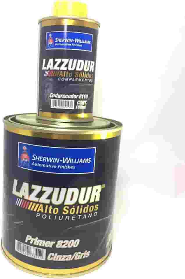 Primer Automotivo Pu Cinza/gris 8200 Lazzuril Alto Solido