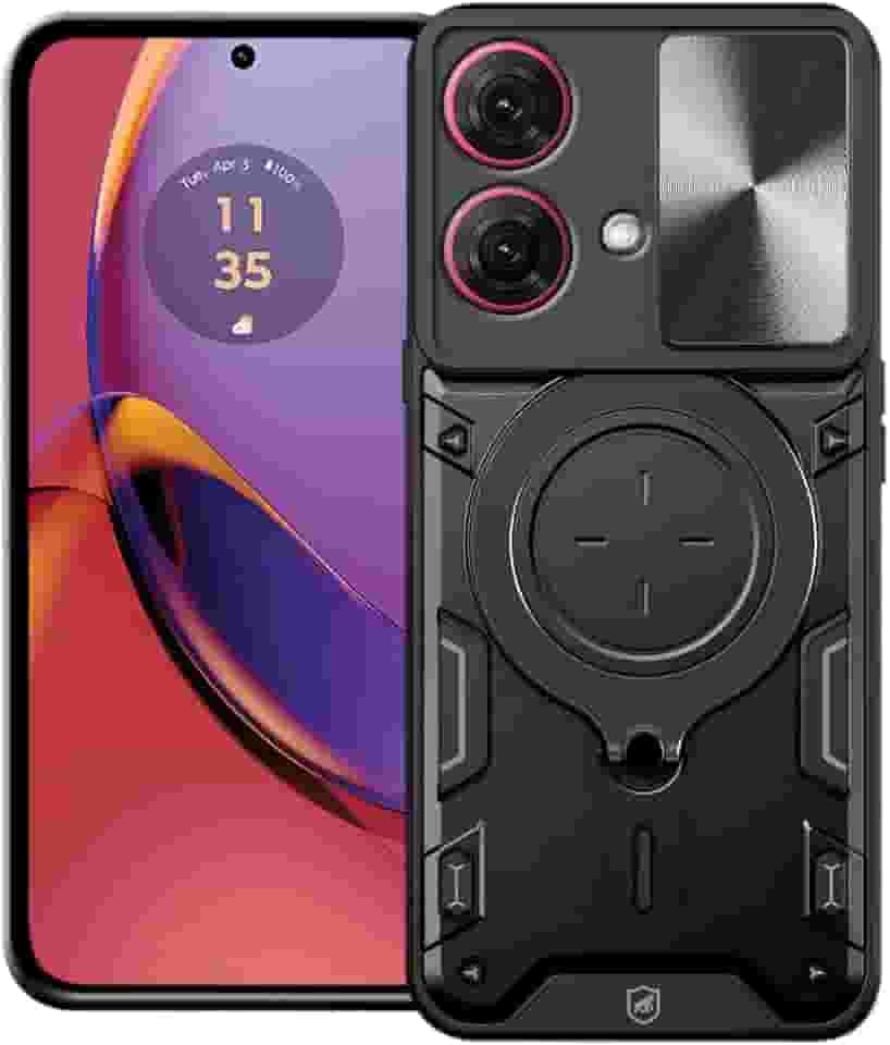 Gshield Capa Case Capinha Discovery para Motorola (Preta, Moto G84)