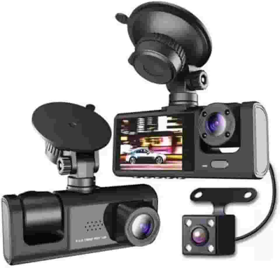 Câmera Veicular Frontal e Ré Filmadora HD Aplicativo de Motorista Automotivo