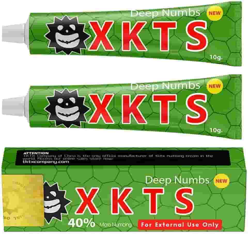 2 unidades de creme anestésico de tatuagem, 6-8 horas de força máxima creme anestésico de tatuagem, creme anestésico para tatuagens com Aloe Vera, vitamina E, lecitina (2 peças)