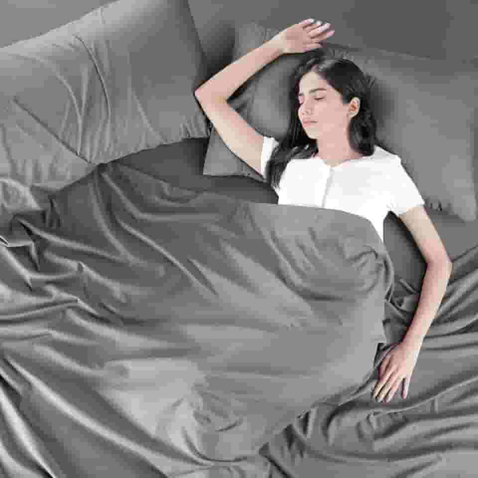 Lençol Avulso com Bainha em Tecido Premium, Percal Flex-LC (Cinza, Solteiro)