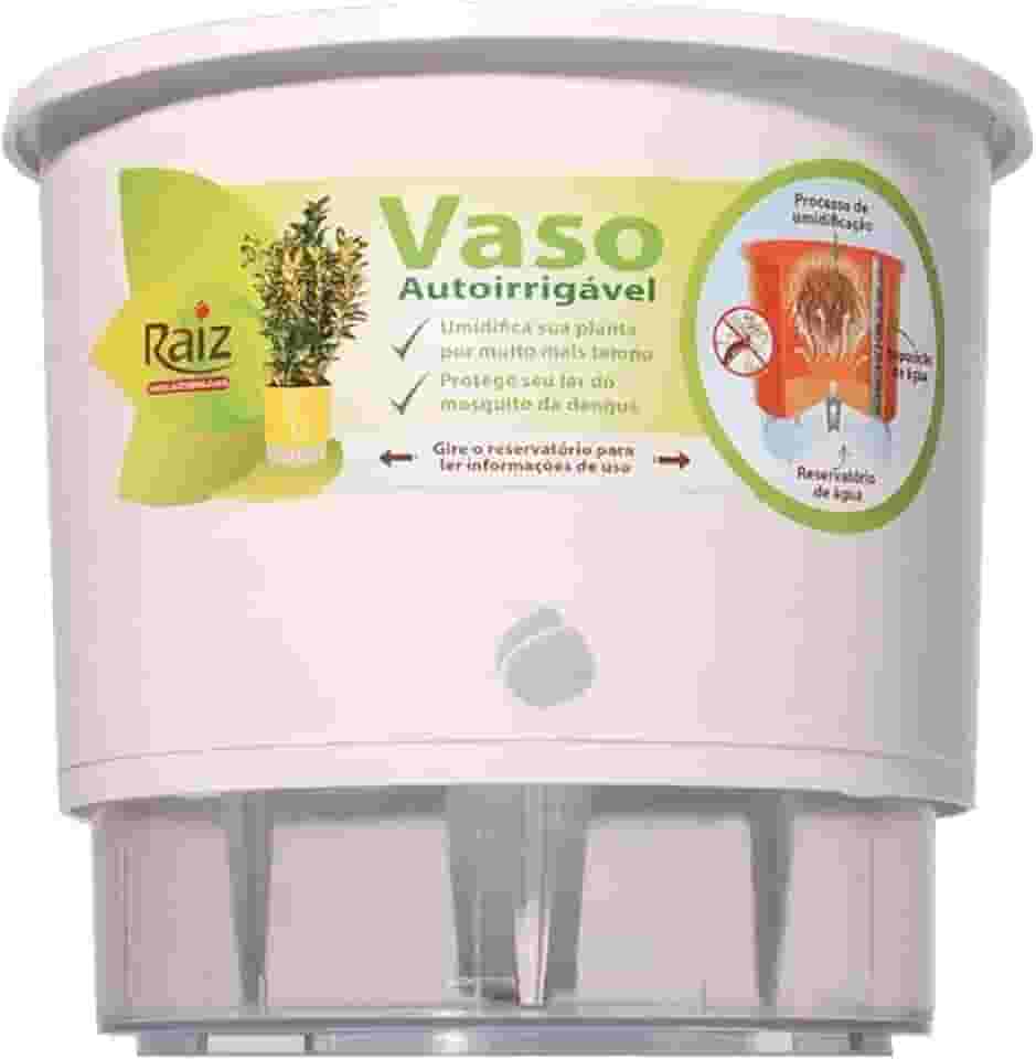 Vaso Auto Irrigável N 04 - Grande - Raiz Branca