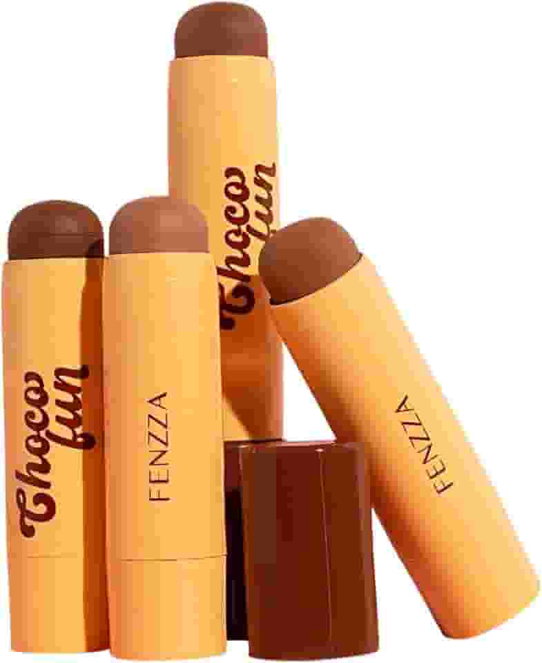 Contorno Stick Choco Fun Fenzza, Bastão com Vitamina E e Manteiga de Karité, Aroma de Chocolate - Maquiagem (15%)