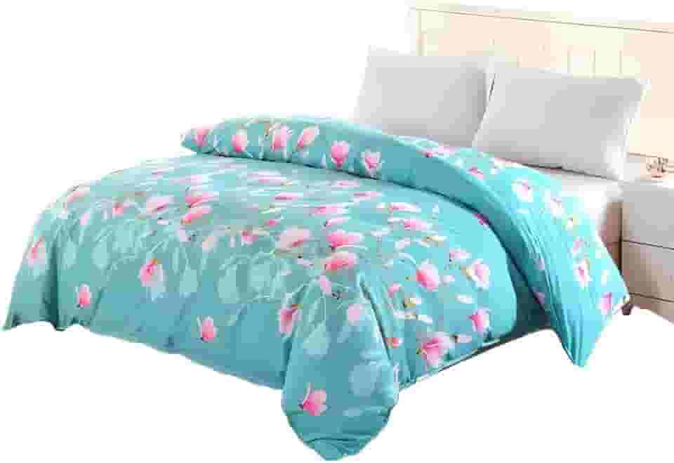 Edredom Casal Dupla Face Estampas Variadas 1 Peça (Floral)