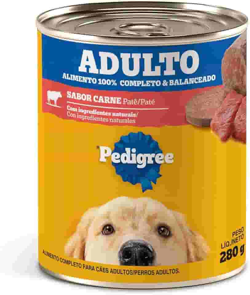 Ração Úmida Pedigree Lata Patê de Carne para Cães Adultos 280 g