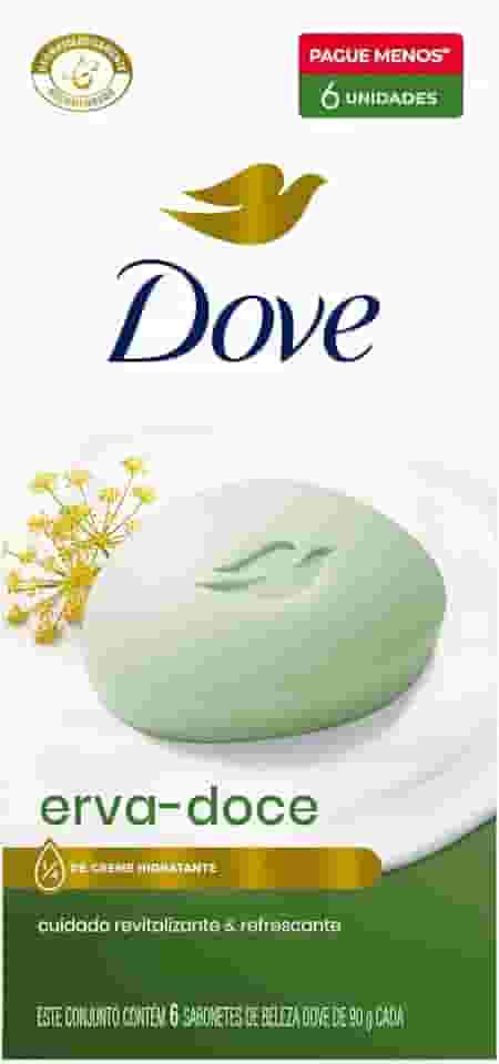 Sabonete em Barra Dove Erva-doce 90g 6 Unidades