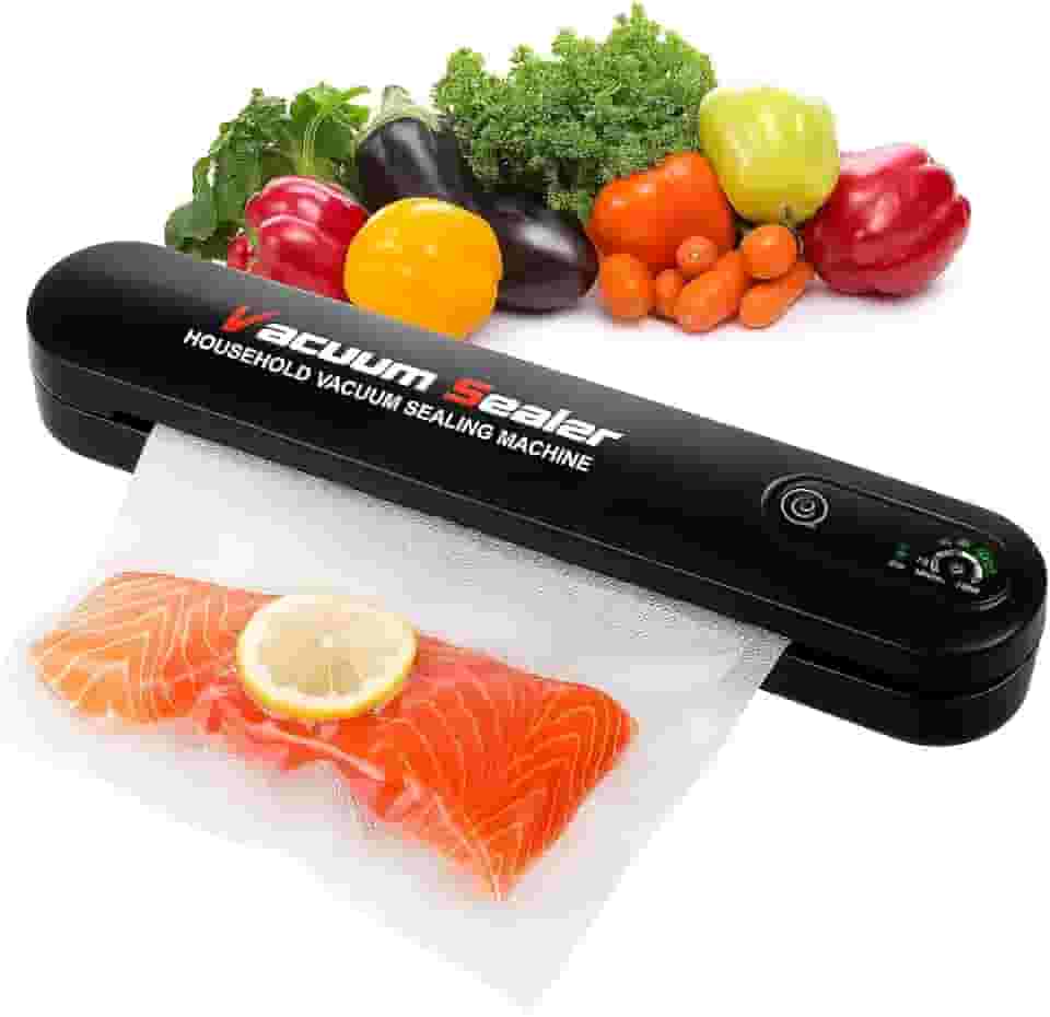 Seladora Embaladora a Vácuo Automática Portátil Doméstica Embalagem Moderna Embaladora Selar Profissional Embalador Carnes Plástico Empacotadora Queijo Fechar Pro (+1 ROLO A VACUO 25CMX5M)