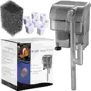 Kit Filtro externo HF-200 Hang -on aquário até 40l cascata ORIGINAL + Refil + Midia Biologica(220V)