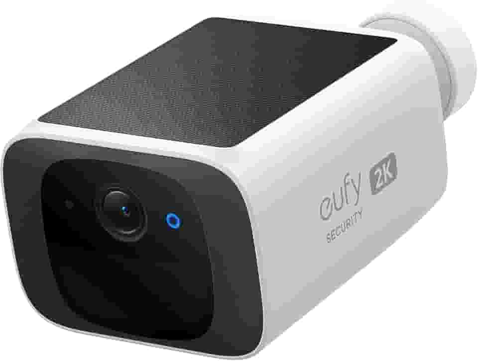 eufy SoloCam S220 por anker, Câmera De Segurança Wi-Fi Externa, Solar Sem Fio Externa, 2K, Energia Contínua, Monitoramento inteligente de IA, Trabalha Com Alexa/HomeBase 3, Sem Taxa Mensal
