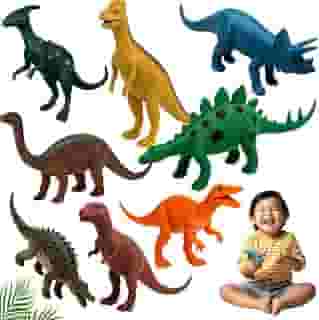 Dinossauro Brinquedo Infantil Educativo Criança Kit Animais Criativos Interativos Diversão Banho Presente Meninos Meninas