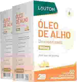Óleo de Alho, Lauton, com alicina 60 Cápsulas, 2 Unidades