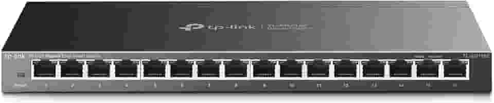 TP-Link TL-SG116E | Switch Gigabit de 16 portas | Gerenciamento inteligente fácil | Plug & Play | Garantia de 3 anos do fabricante | Montagem em desktop/parede | Metal resistente com portas blindadas