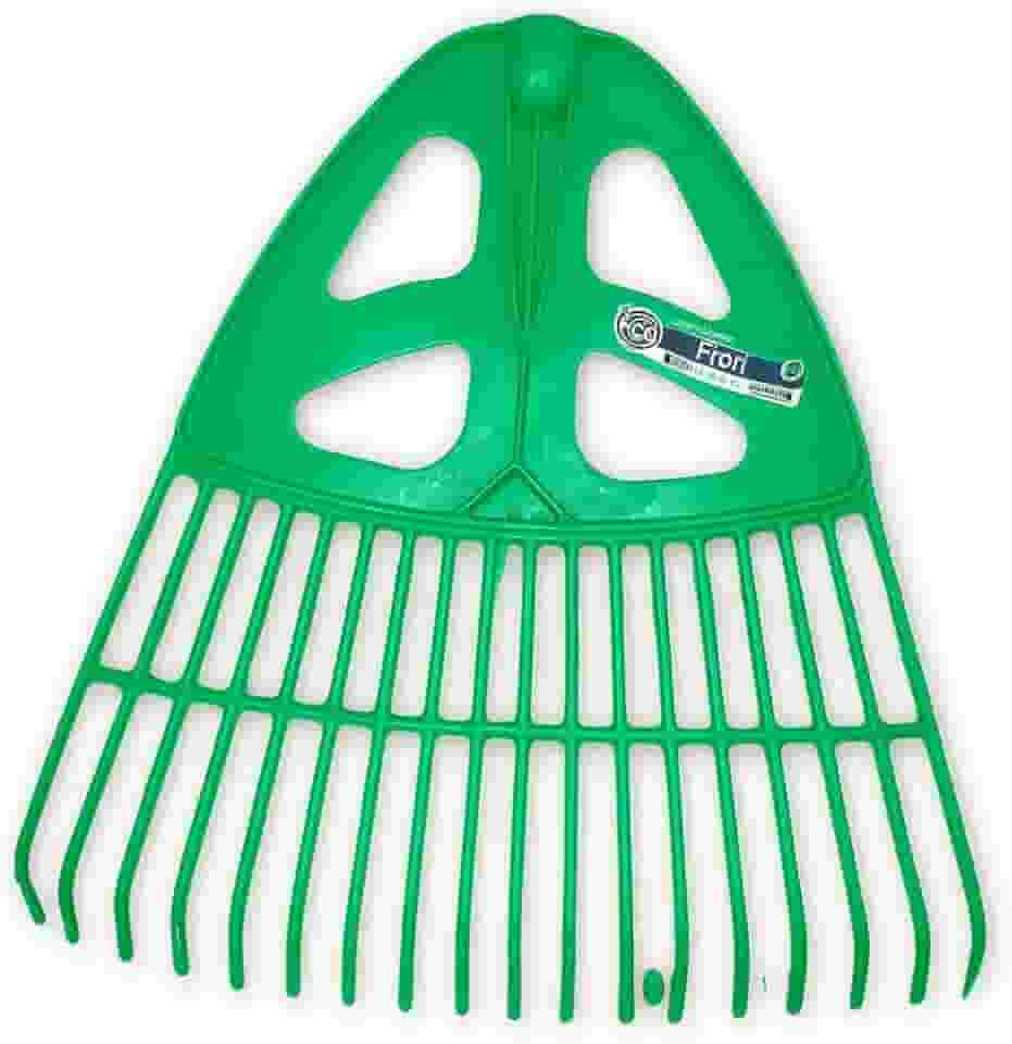 Vassoura Rastelo de Jardim – Leve, Resistente e Ideal para Juntar Folhas Secas - Plástico Resistente, Sem Cabo