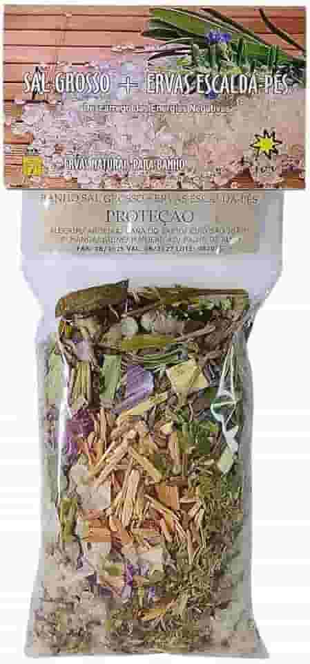 Banho Sal Grosso + Ervas Escalda Pés Proteção Emb.180g
