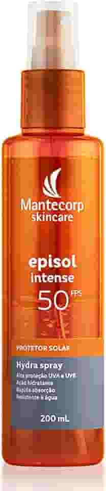 MANTECORP - Protetor Solar Bifásico Episol Intense Hydra Spray FPS 50 - Resistente à Água e Suor, Alta Proteção UVA e UVB, Aplicação Fácil - 200ml