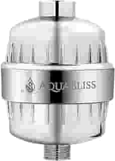 AquaBliss Filtro de chuveiro revitalizante de alto rendimento - reduz a coceira seca na pele, caspa, eczema e melhora drasticamente a condição da sua pele, cabelo e unhas - cromado (SF100)
