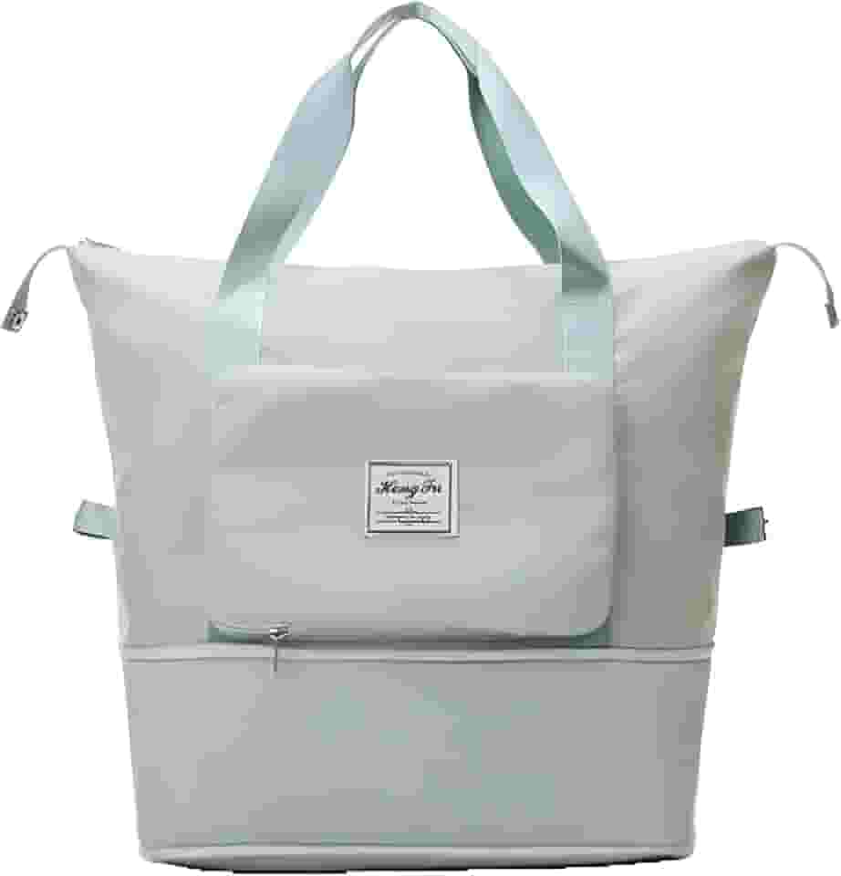 Bolsa Grande de Viagem Dobrável Impermeável Verde Claro TravelPack