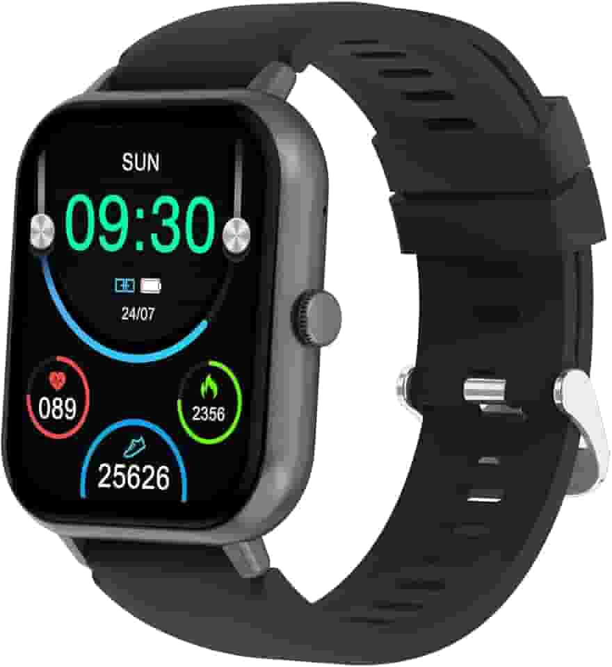 SmartWatch, relogio smartwatch feminino com 1.83" Ecrã tátil, à prova d'água IP68, Recebimento de Notificações, relogio smartwatch masculino com 100+ Modos Esportivos Faz e Recebe Ligações (preto)