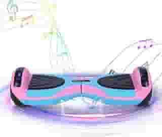 Hoverboard Elétrico com Luzes LED, 6.5 Polegadas – Skate para Crianças e Adultos