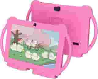 NOVOJOY Tablet infantil de 7 polegadas para crianças, Android e infantil, para meninas e meninos, com capa protetora, 32 GB + 4 GB, WiFi, Bluetooth, câmera dupla, jogos educativos, controle parental