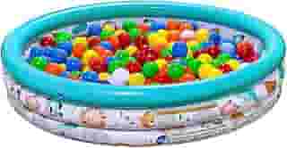 Pensou Comprou Piscina De Bolinhas Inflável Infantil 180 Litros, 100 Bolinhas Coloridas, PVC Resistente, Atóxica, Segura, Interno, Externo, Quintal, Praia
