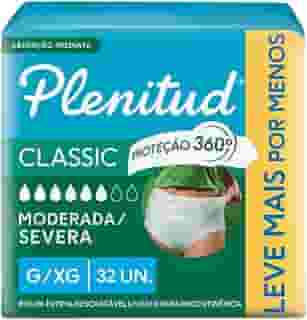 Plenitud Roupa Íntima Classic para Incontinência G/XG-32 un