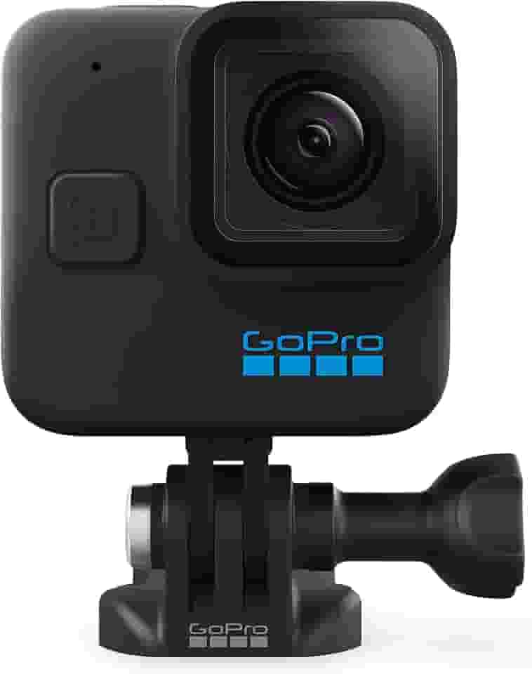 GoPro HERO11 Black Mini - Câmera de Ação Compacta à prova d'água 10m, Vídeo Ultra HD 5.3K60, Captura de quadros de 24,7MP, Transmissão ao vivo 1080p, Hypersmooth 5.0, TimeWarp 3.0 em 5.3k