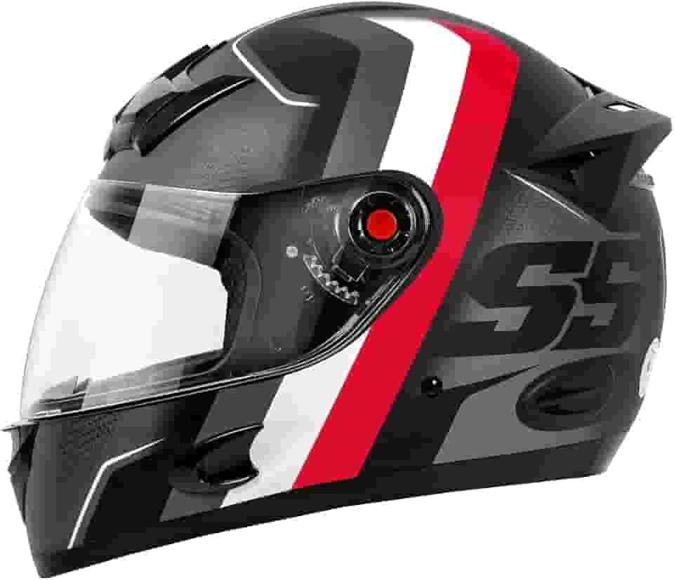 Capacete Mixs MX5 Super Speed 58 Cinza/Vermelho
