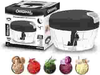 Processador Manual de Alimentos Premium, 500ml, Preto