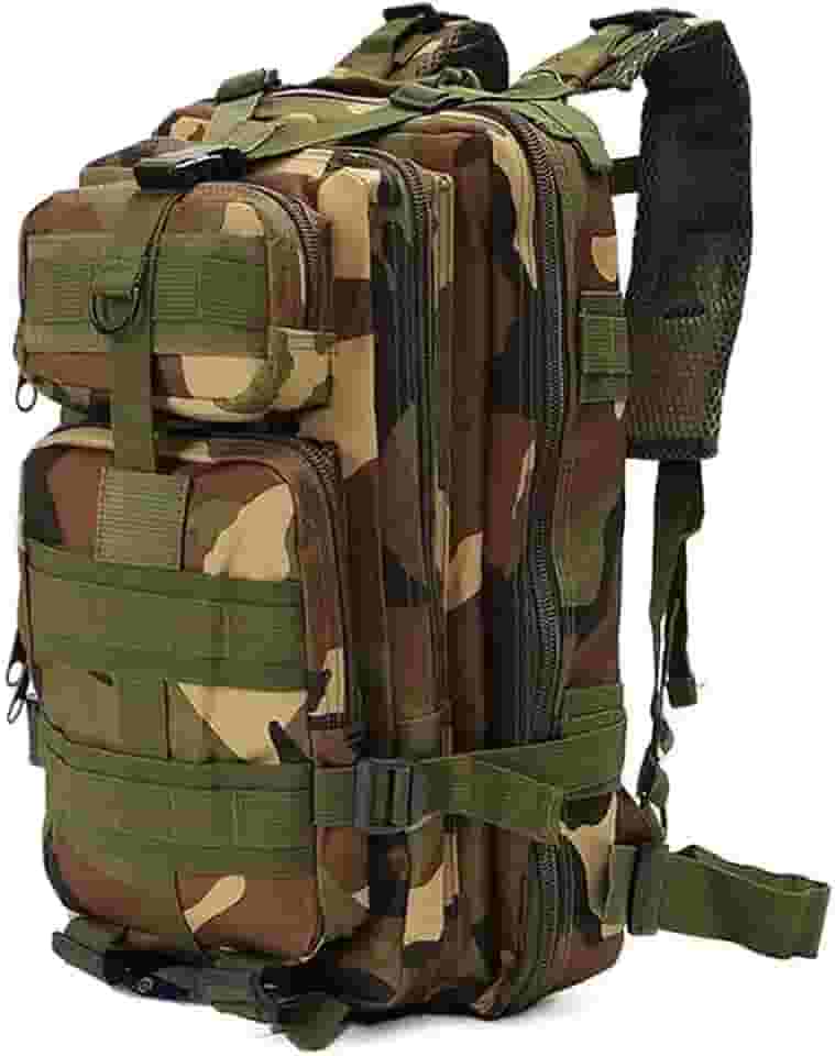 Mochila Tatica Militar Camping Trilhas Acampamento Resistente 30L Assalt (Camuflada Militar)