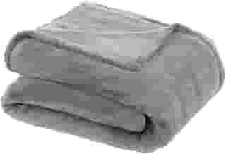 Cobertor, Manta, Toque de seda, 180x220cm, 100% Poliester, Toque macio, 250g/m², Altihaus, Alta durabilidade, Elegante, Conforto térmico (Prata)