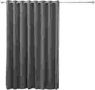 Melhor cortina blackout térmica com argolas largas da moda para casa 25,4 cm L x 243,8 cm C, Dark Grey, 80'W x 96'L - (1 Panel)