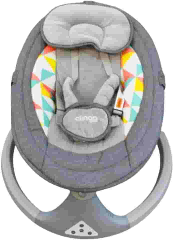 Clingo Balanço Automático para Bebê com Controle Remoto, Bluetooth, Sons Suaves, Tecido Macio, Apoio de Cabeça e Entrada USB – Até 18kg