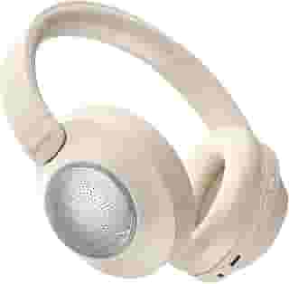 Headphone Bluetooth 5.4 com ANC, Fone de Ouvido Cancelamento de Ruído Ativo, 40H Bateria, Modo Alto-Falante, Ideal para Jogos, Chamadas e Viagens – Bege