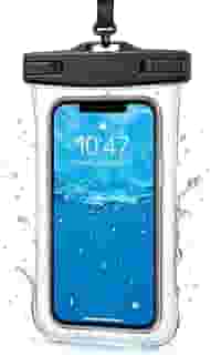Capa Case para Celular a Prova D'Água Impermeável Transparente Universal Proteção Completa IPX8 Sensível ao Toque Ideal para Praia Trilhas Piscina Viagens (PRETA)