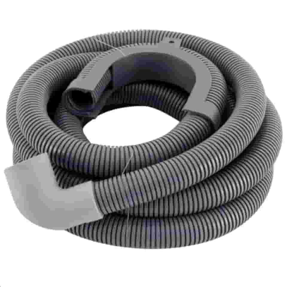 Mangueira de Saída 2 Metros com Suporte para Lavadora Tanquinho Brastemp Electrolux Consul Compatível com Diversos Modelos