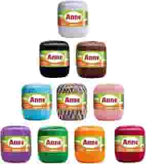 Kit 10 Unidades Linha Crochê Anne 65m Circulo