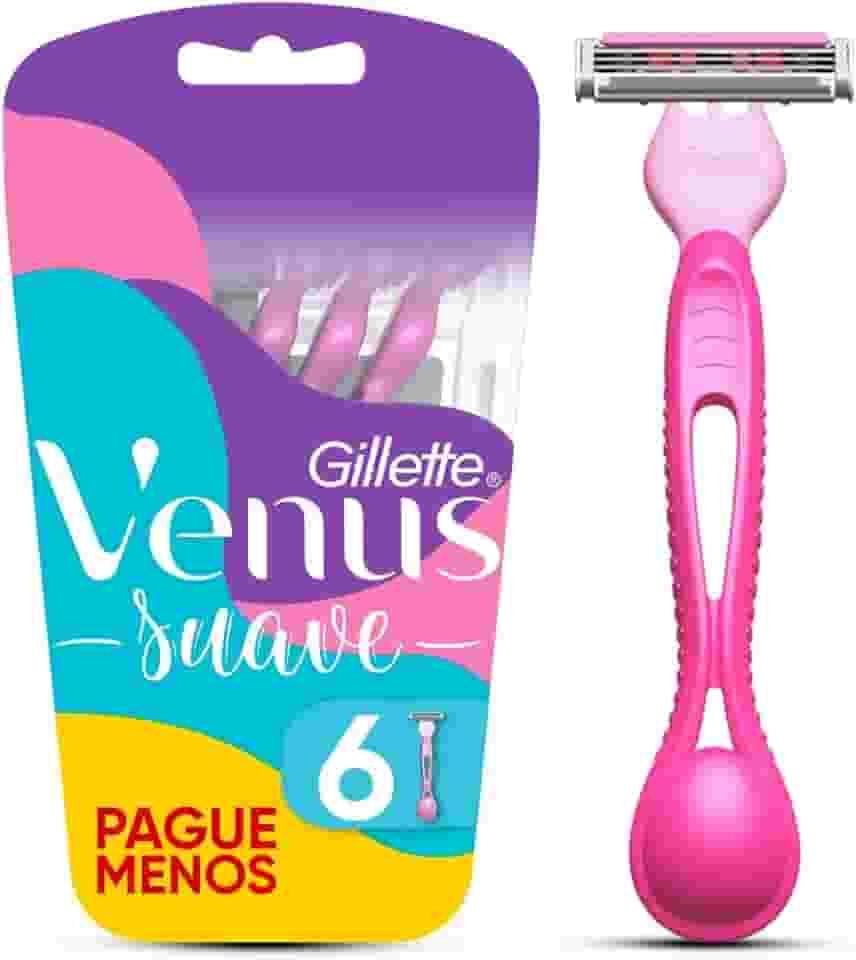 Gillette Venus Aparelho de Depilação Descartável Suave com Aloe, 6 Unidades