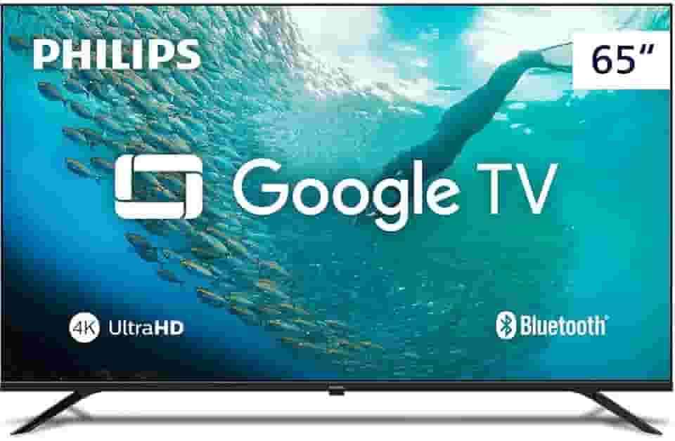 PHILIPS, Smart TV, 65'' 4K UHD, 65PUG7019/78, Google TV, Comando de Voz, HDR