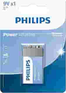 Bateria Power Alkaline da Philips 9V com 1 unidade - 6LR61P1B/59