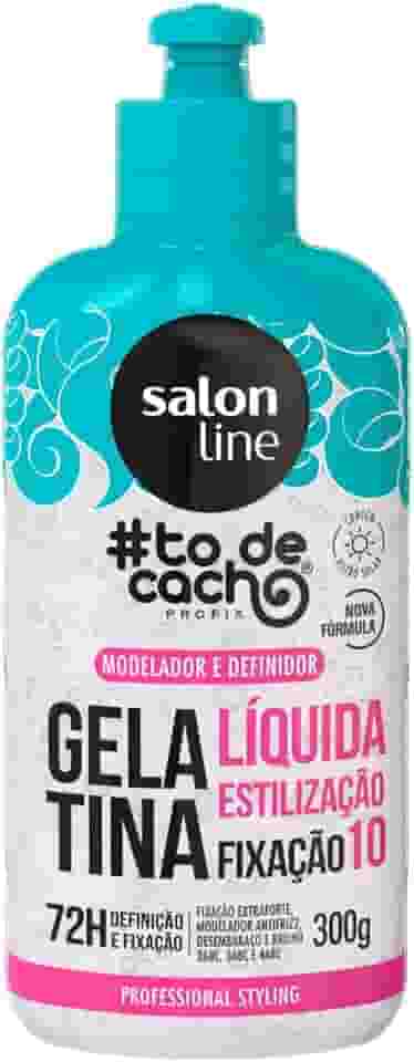 Salon Line, Gelatina Capilar Líquida, ToDeCacho, Estilização, Vegano - Para Cabelos Ondulados, Cacheados e Crespos, 300 ml