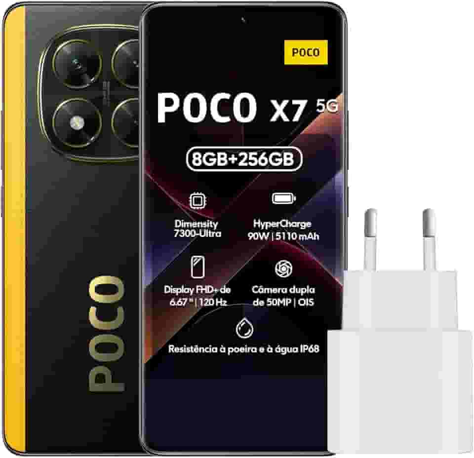 Smartphone Xiaomi Poco X7 5G NFC 8GB RAM 256GB ROM[24095PCADG] (BLACK, 8+256)