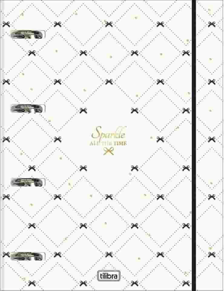 Tilibra - Caderno Argolado Cartonado Universitário com Elástico West Village 48 Folhas