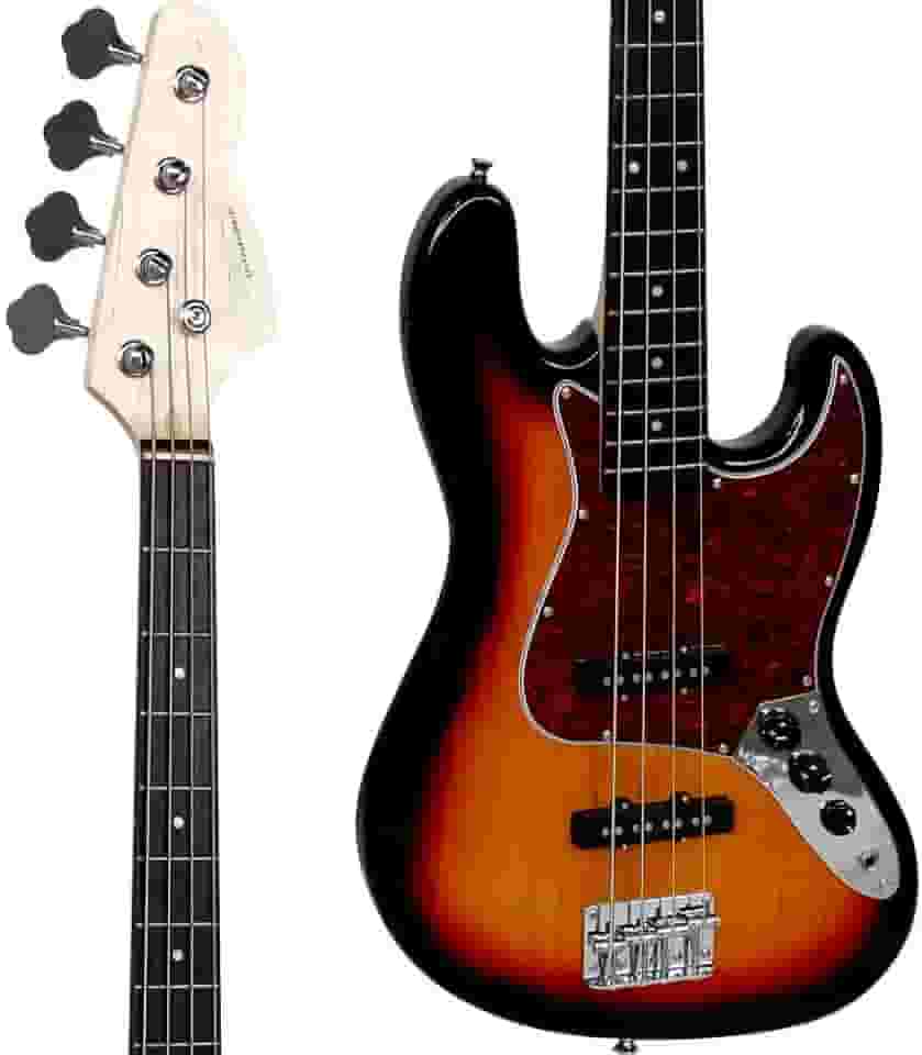 Contrabaixo Elétrico JAZZ BASS 4 Cordas GB 100 Sunburst/ Turtle GIANNINI