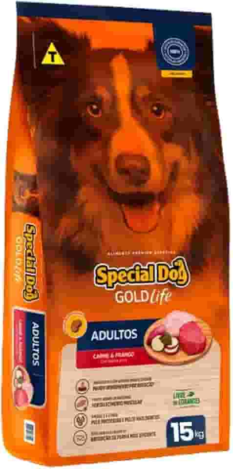 Ração Special Dog Gold Life para Cães Adultos Carne e Frango 15kg