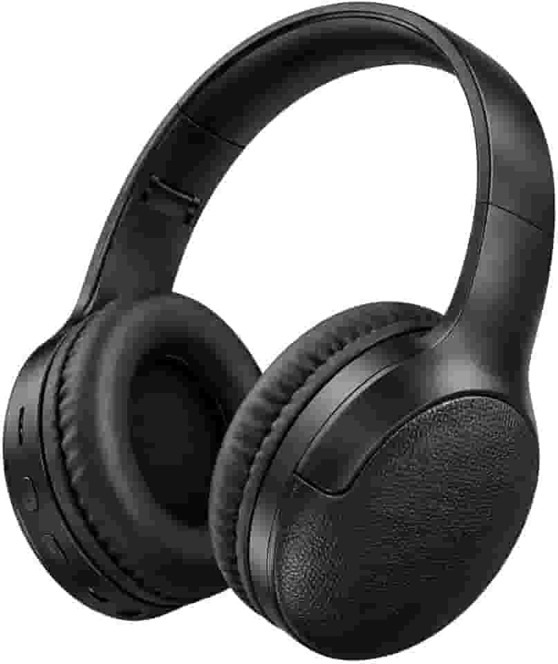 Fone de Ouvido Bluetooth 5.3 Headphone On-ear Sem Fio Fone Para Academia e Corridas, com Cancelamento de Ruído Dobrável com microfone Integrado PREMIUM (Preto)