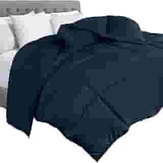 Utopia Bedding edredom inserção - edredom acolchoado com abas de canto - Edredom alternativo com costura em caixa, Azul marino, Queen, 1