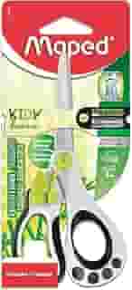 Maped Helix USA Tesoura educativa assistida por mola Koopy, infantil, 12,7 cm, ponta cega, uso destro (470249US), preto/branco