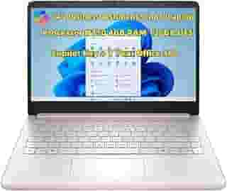 Novo laptop escolar para negócios e estudantes de 14 polegadas HD 4 núcleos processador N150 4 GB RAM 128 GB UFS Copilot Webcam USB-C HDMI Wi-Fi 6 até 11 horas de vida útil da bateria + 1 ano Office