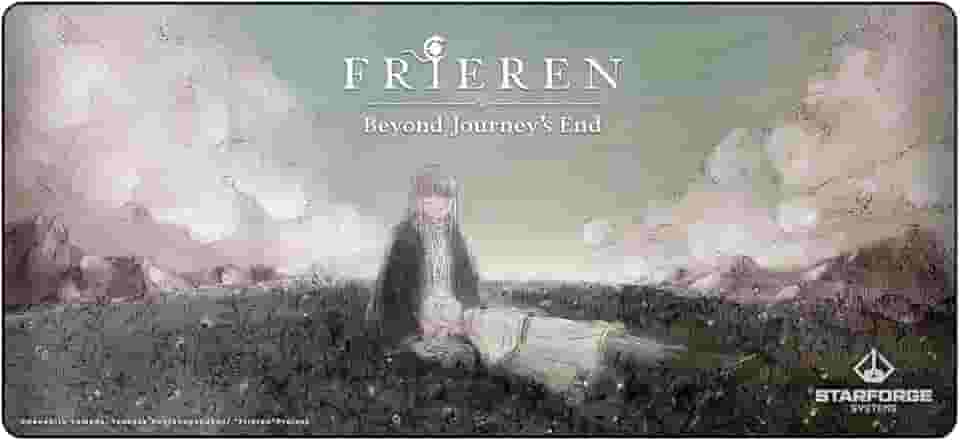 Fern and Frieren - Frieren: Beyond Journey's End Tapete de mesa para jogos de anime – Mouse e teclado grande estendido